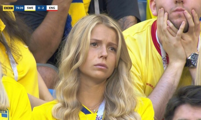 Bildet av Lina (22) tar av etter VM-tapet